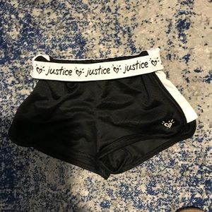Black justice track shorts